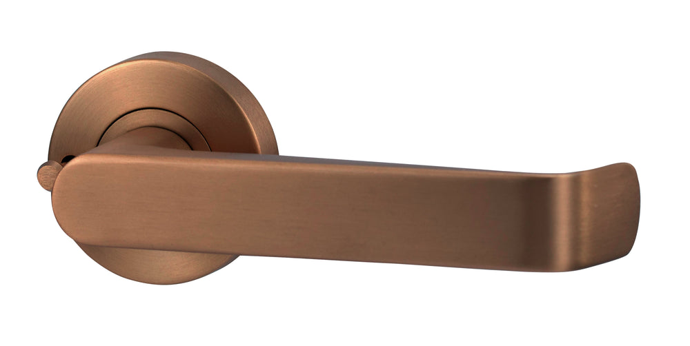 Lockwood LEVER V1 PRIVACY SET WITH LATCH Satin Bronze