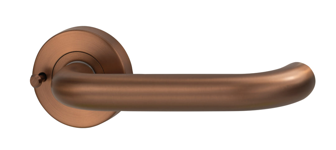 Lockwood LEVER V2 PRIVACY SET WITH LATCH Satin Bronze