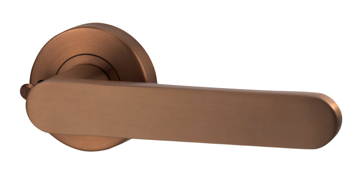 Lockwood LEVER V3 PRIVACY SET WITH LATCH Satin Bronze