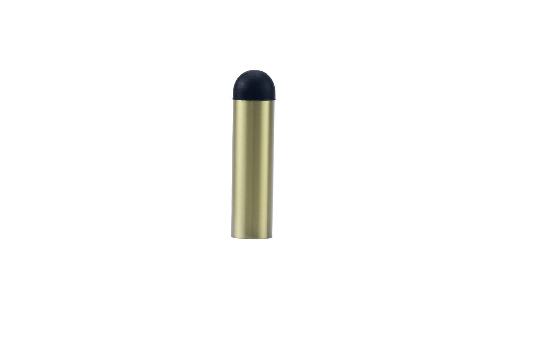 Lockwood WALL MOUNTED LONG CIGAR SHAPE DOOR STOP Satin Brass