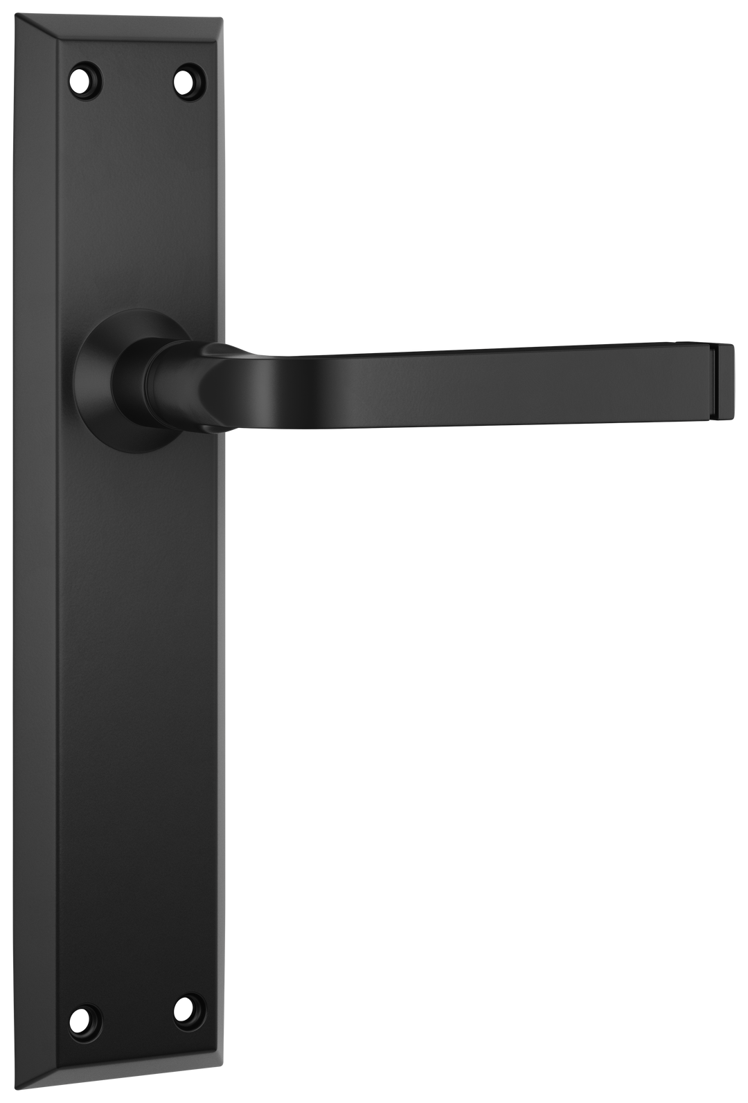 Door Lever Menton Latch Pair Matt Black H225xW50xP75mm