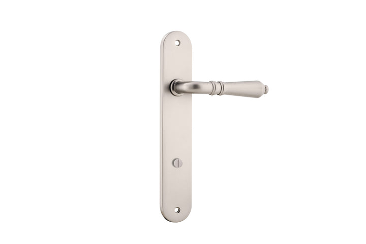 Sarlat Lever - Oval Backplate Satin Nickel