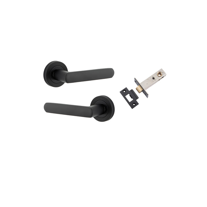 Osaka Lever - Round Rose Passage Kit Matt Black