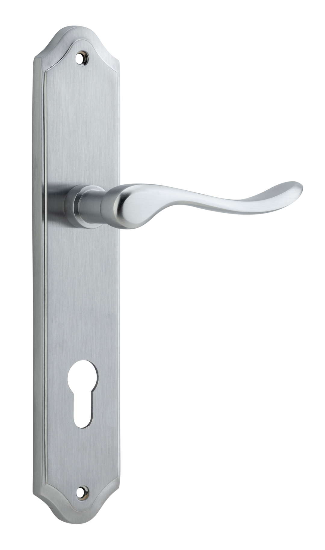 Stirling Lever - Shouldered Backplate Brushed Chrome