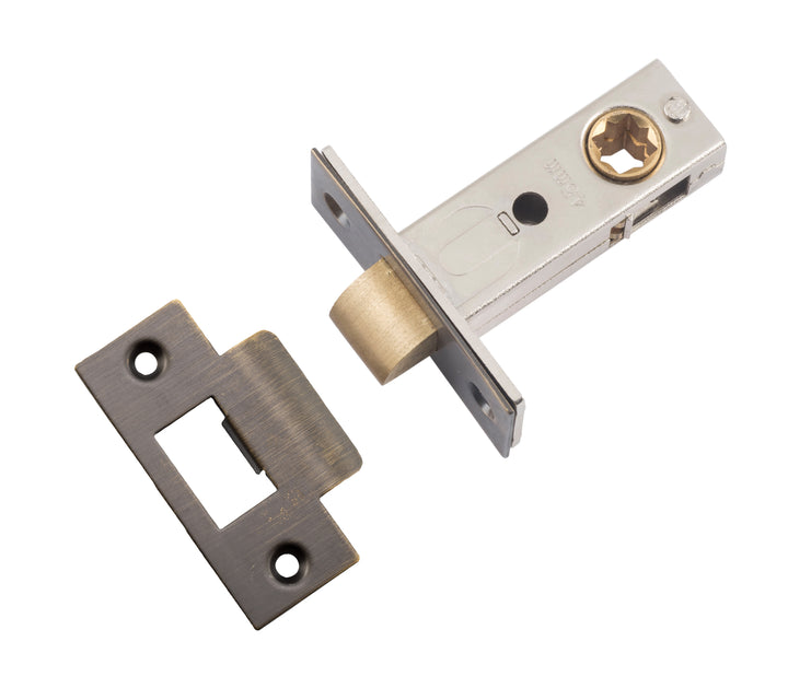 Hard Sprung Split Cam Tube Latch - 45mm Backset Signature Brass