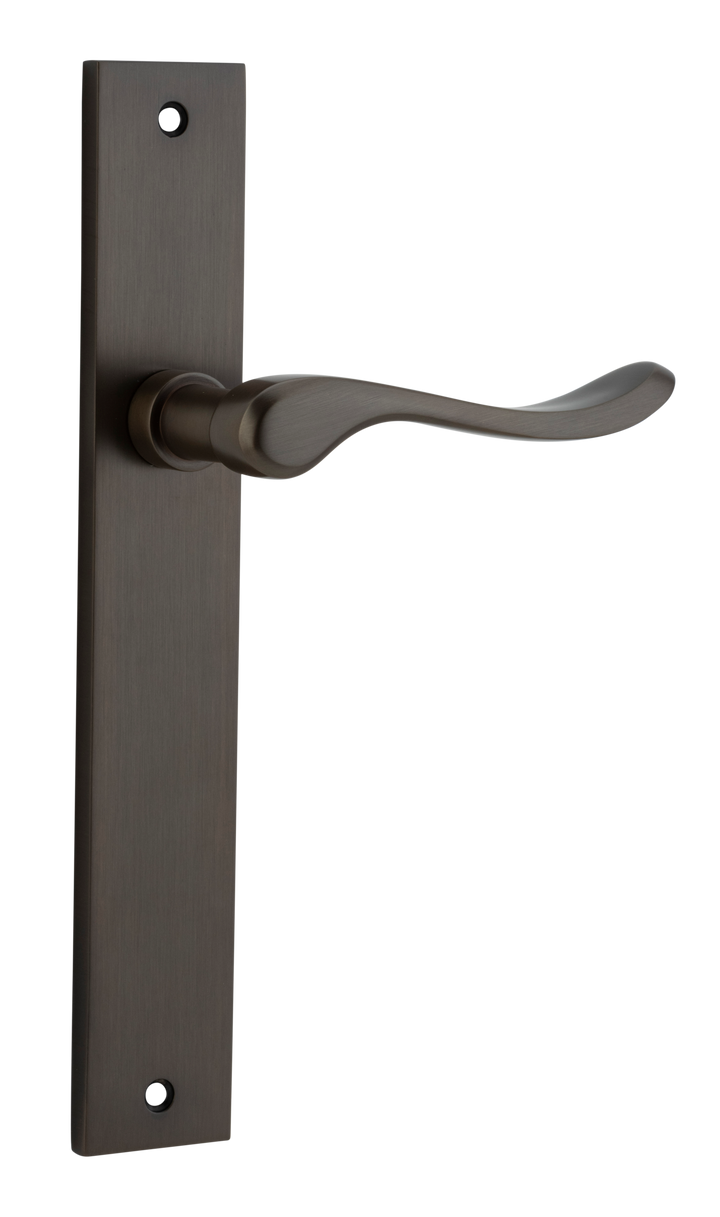 Stirling Lever - Rectangular Backplate Signature Brass