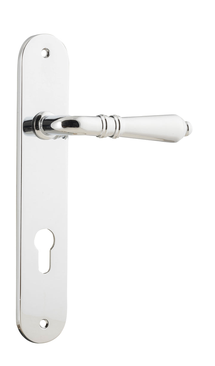Sarlat Lever - Oval Backplate Polished Chrome