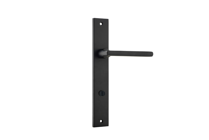 Baltimore Lever - Rectangular Backplate Matt Black