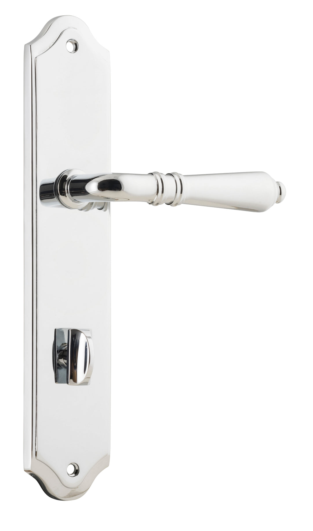 Sarlat Lever - Shouldered Backplate Polished Chrome