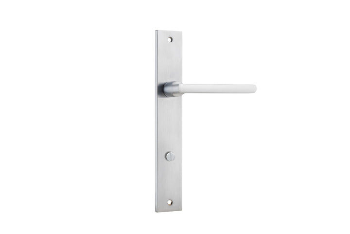 Baltimore Lever - Rectangular Backplate Brushed Chrome
