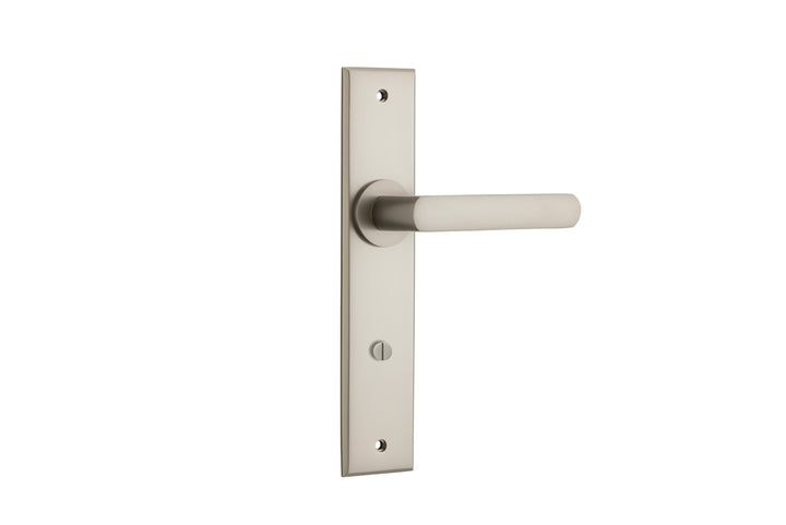 Osaka Lever - Chamfered Backplate Satin Nickel