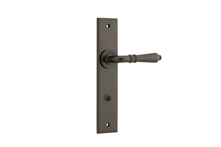 Sarlat Lever - Chamfered Backplate Signature Brass