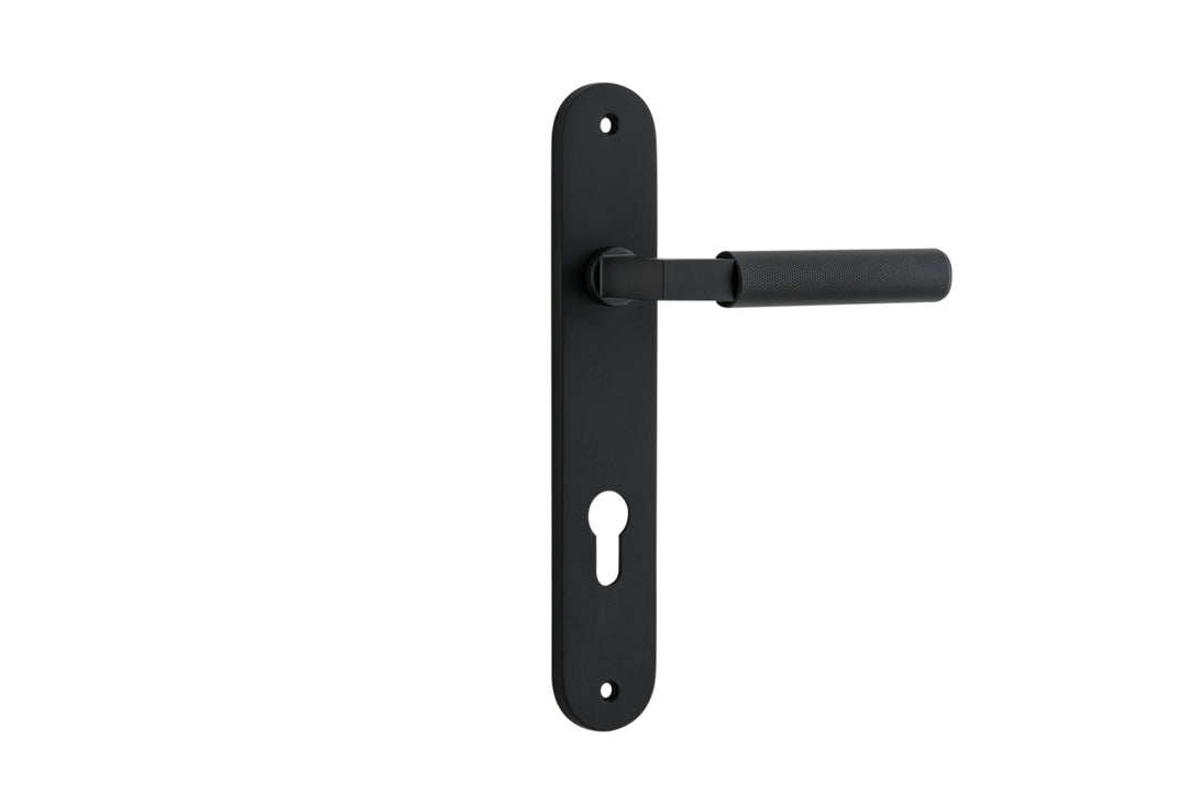 Brunswick Lever - Oval Backplate Matt Black