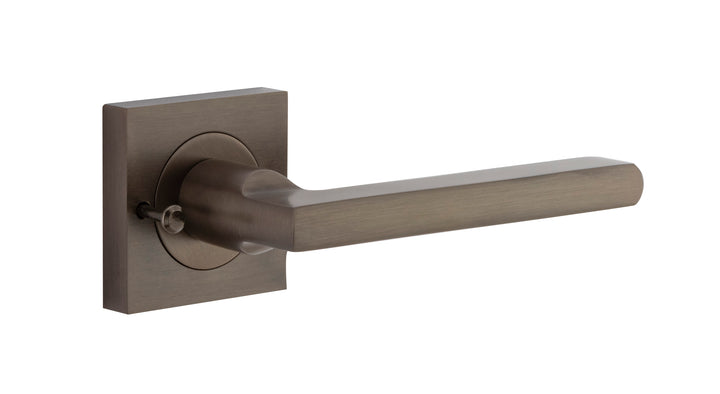 Baltimore Lever - Square Rose (Inbuilt Privacy) Signature Brass