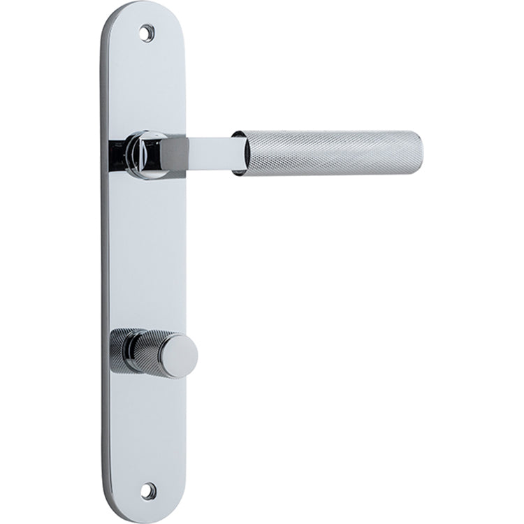 Brunswick Lever - Oval Backplate Polished Chrome