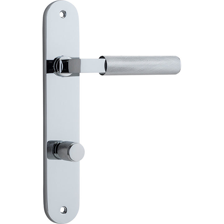 Brunswick Lever - Oval Backplate Polished Chrome