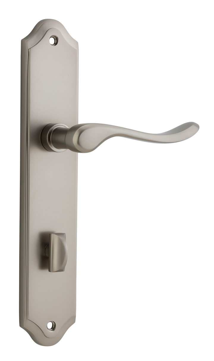 Stirling Lever - Shouldered Backplate Satin Nickel