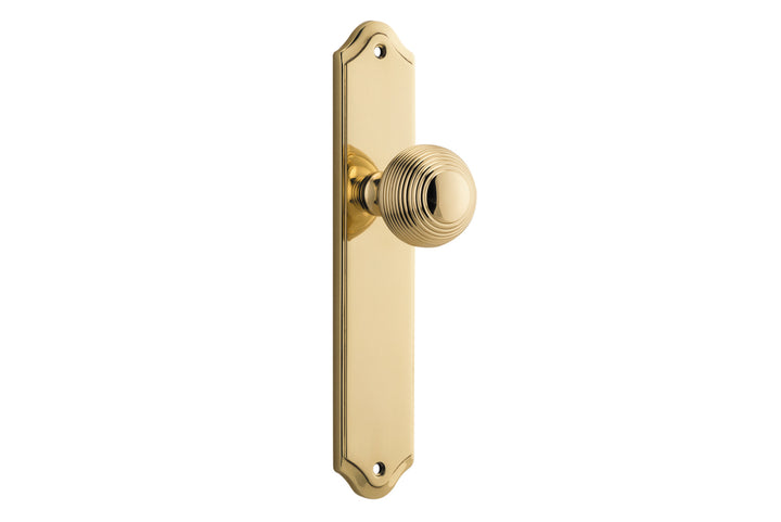 Guildford Knob - Shouldered Backplate Polished Brass