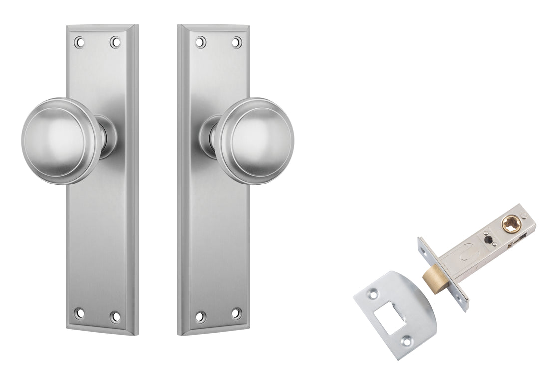 Door Knob Milton Satin Chrome Passage Set
