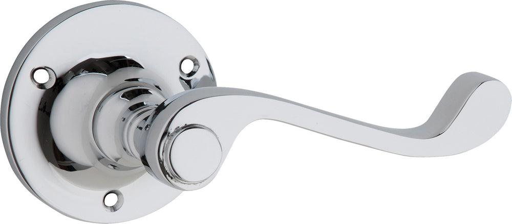 Door Lever Milton Rose Round Pair Chrome Plated L103xP68mm BPD63mm
