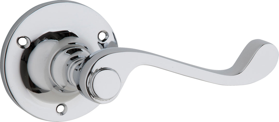 Door Lever Milton Rose Round Pair Chrome Plated L103xP68mm BPD63mm