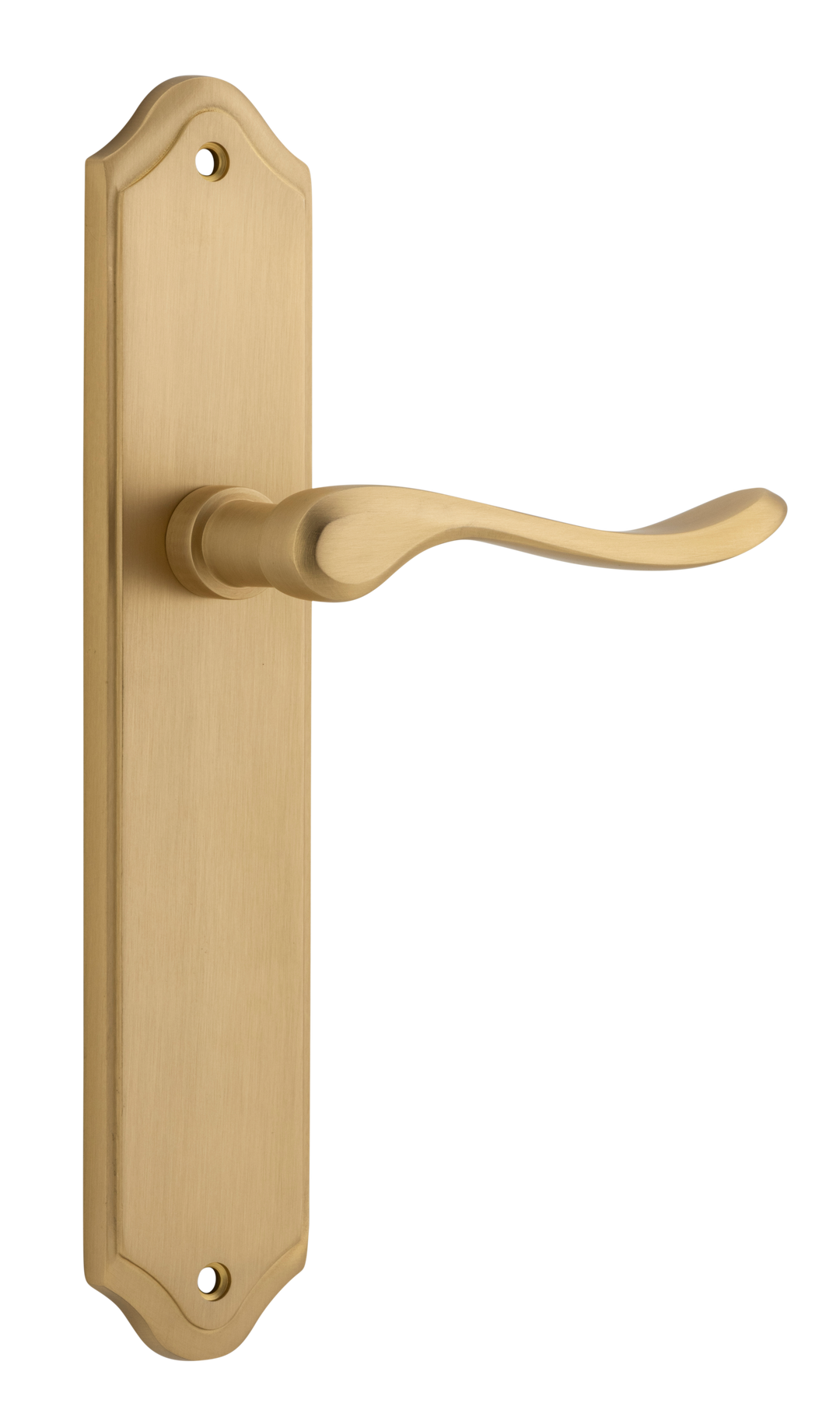 Stirling Lever - Shouldered Backplate Brushed Brass
