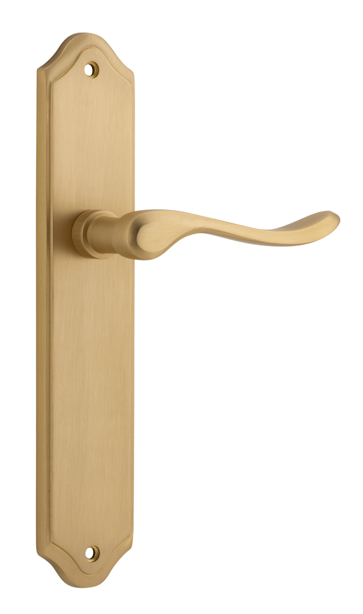 Stirling Lever - Shouldered Backplate Brushed Brass