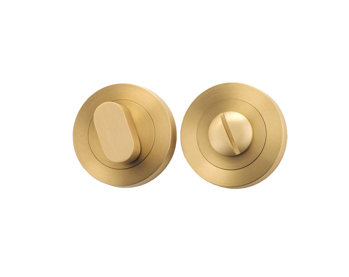Privacy Turn - Round Brushed Brass