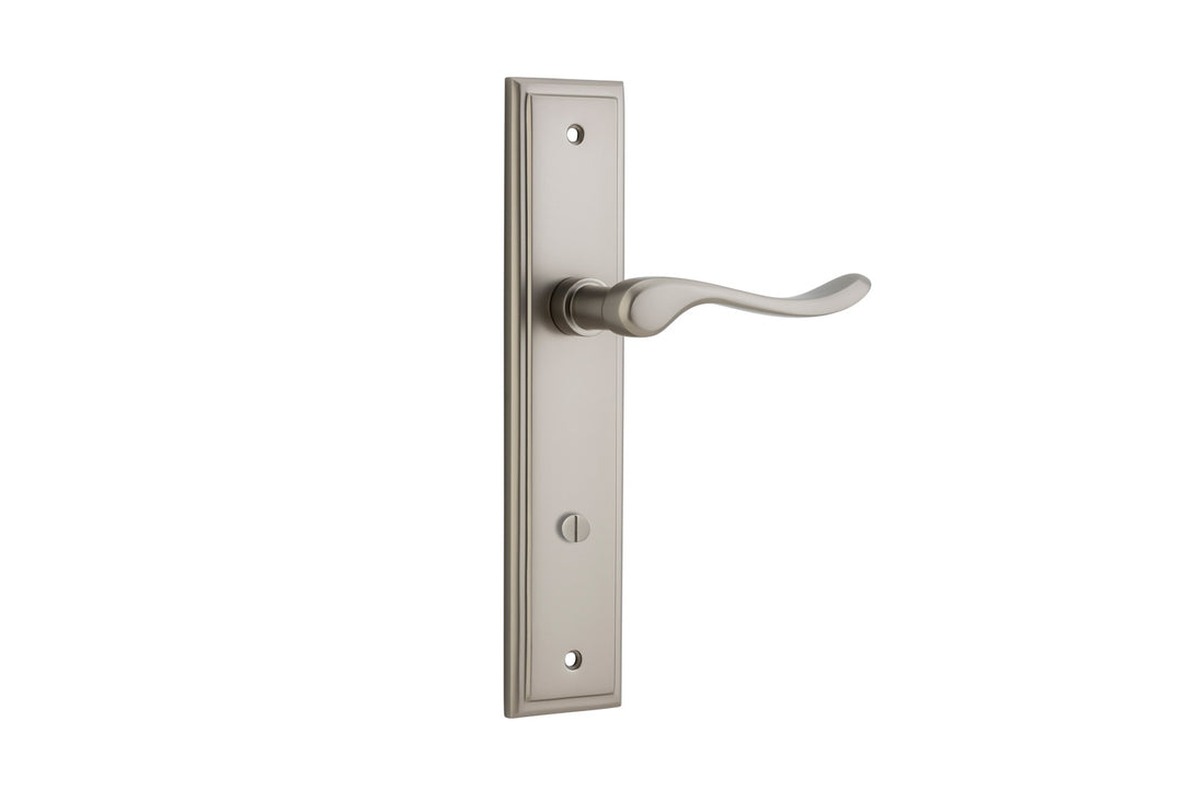 Stirling Lever - Stepped Backplate Satin Nickel