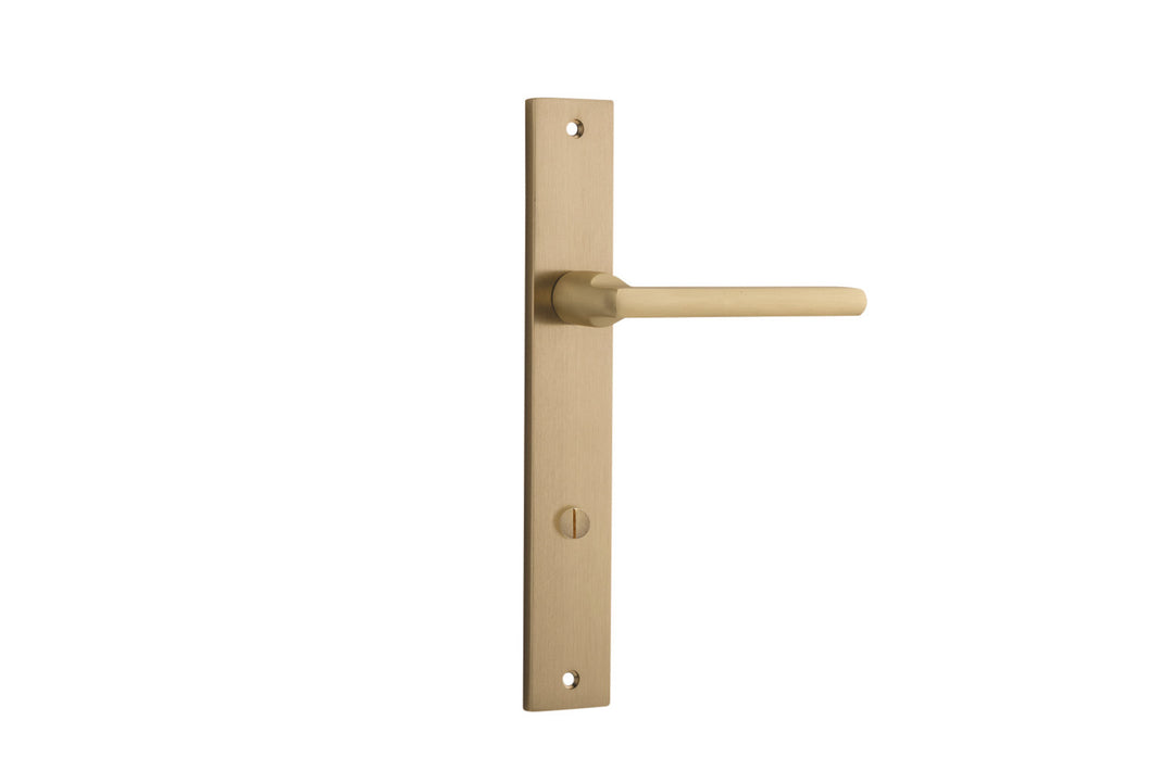 Baltimore Lever - Rectangular Backplate Brushed Brass