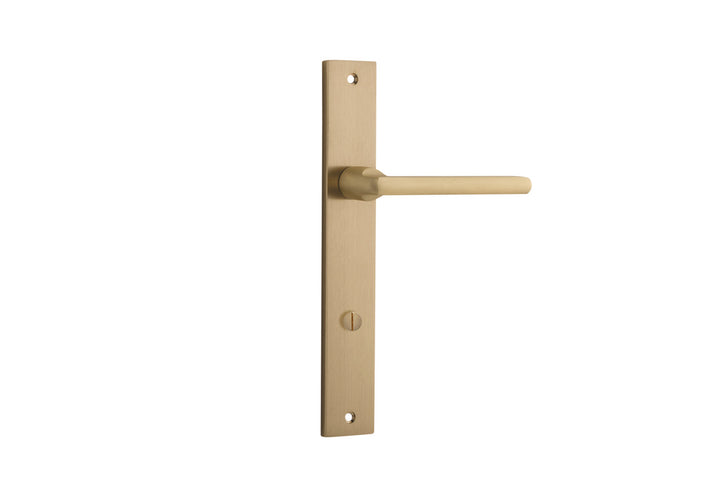 Baltimore Lever - Rectangular Backplate Brushed Brass