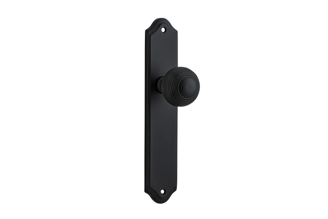 Guildford Knob - Shouldered Backplate Matt Black