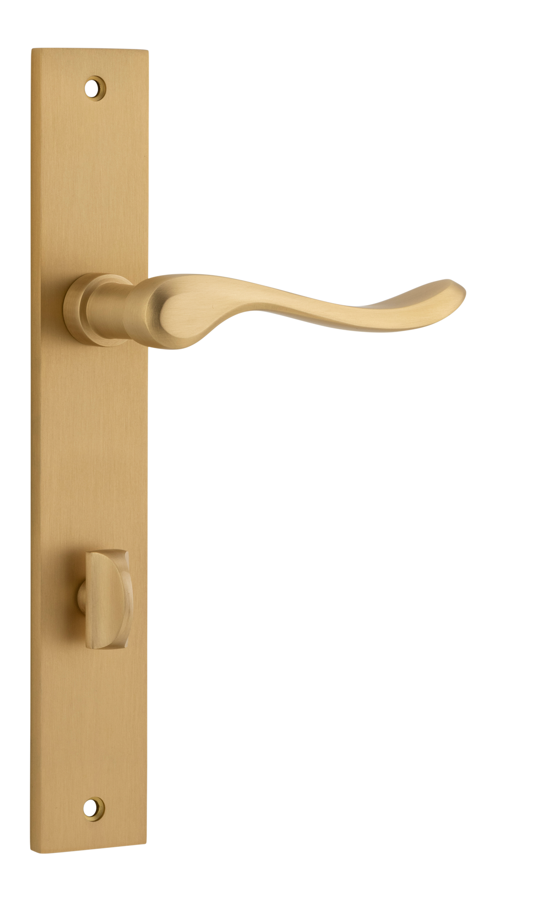 Stirling Lever - Rectangular Backplate Brushed Brass