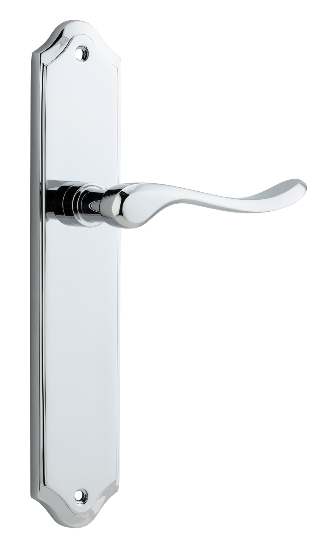 Stirling Lever - Shouldered Backplate Polished Chrome