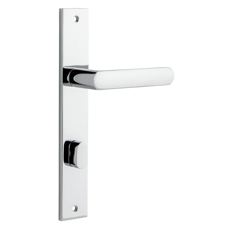 Osaka Lever - Rectangular Backplate Polished Chrome
