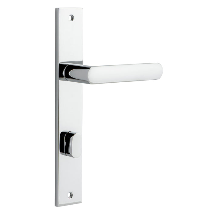 Osaka Lever - Rectangular Backplate Polished Chrome