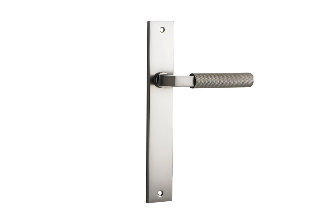 Brunswick Lever - Rectangular Backplate Satin Nickel
