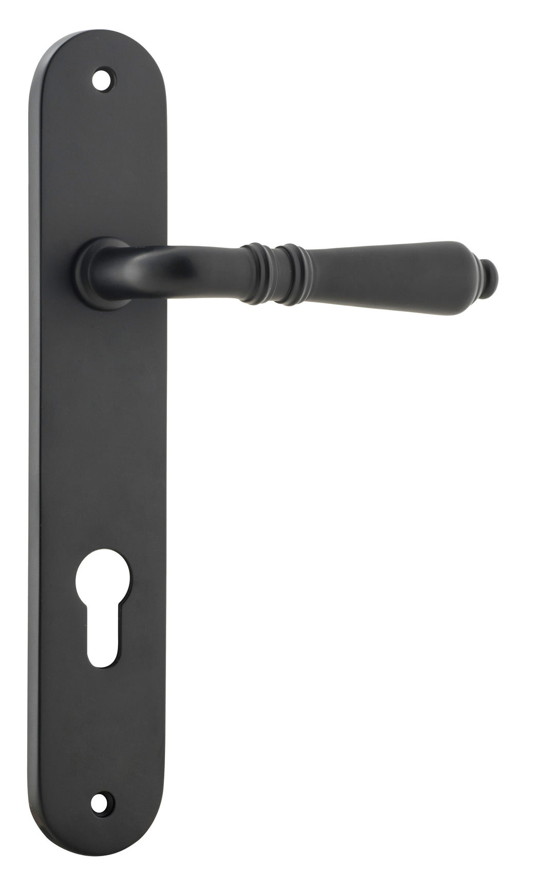 Sarlat Lever - Oval Backplate Matt Black