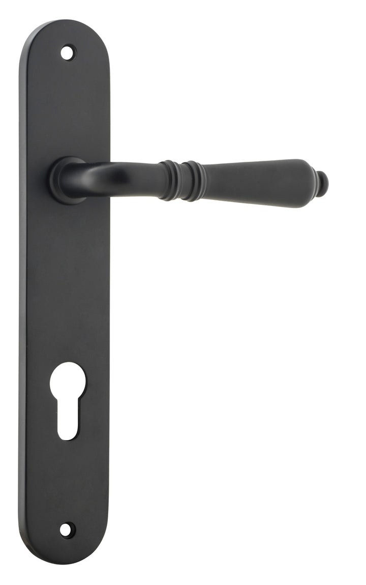 Sarlat Lever - Oval Backplate Matt Black