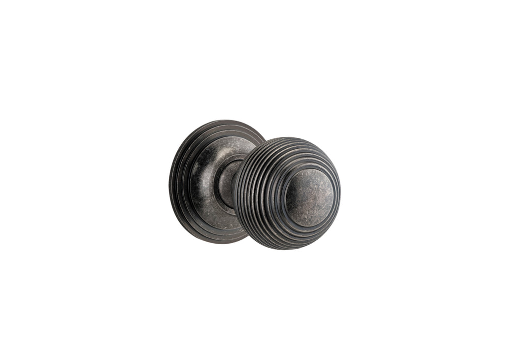 Guildford Knob - Round Rose Distressed Nickel