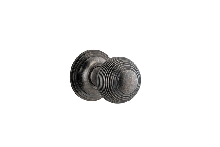 Guildford Knob - Round Rose Distressed Nickel