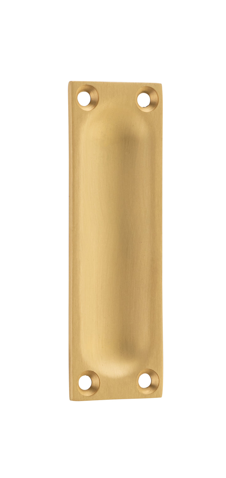 Sliding Door Pull Classic Small Satin Brass H88xW28mm