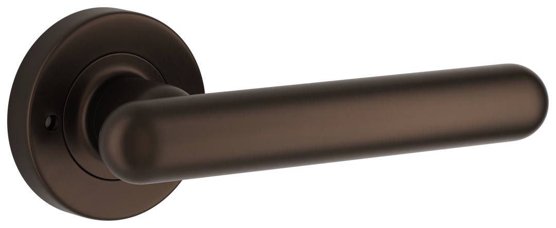 Puerto Lever - Round Rose (Inbuilt Privacy) Signature Brass