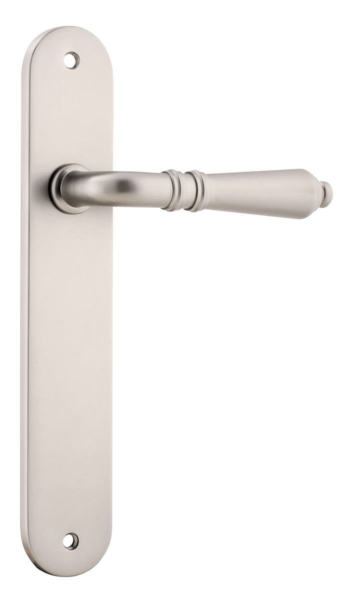 Sarlat Lever - Oval Backplate Satin Nickel