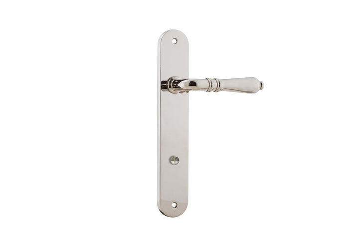 Sarlat Lever - Oval Backplate Polished Nickel