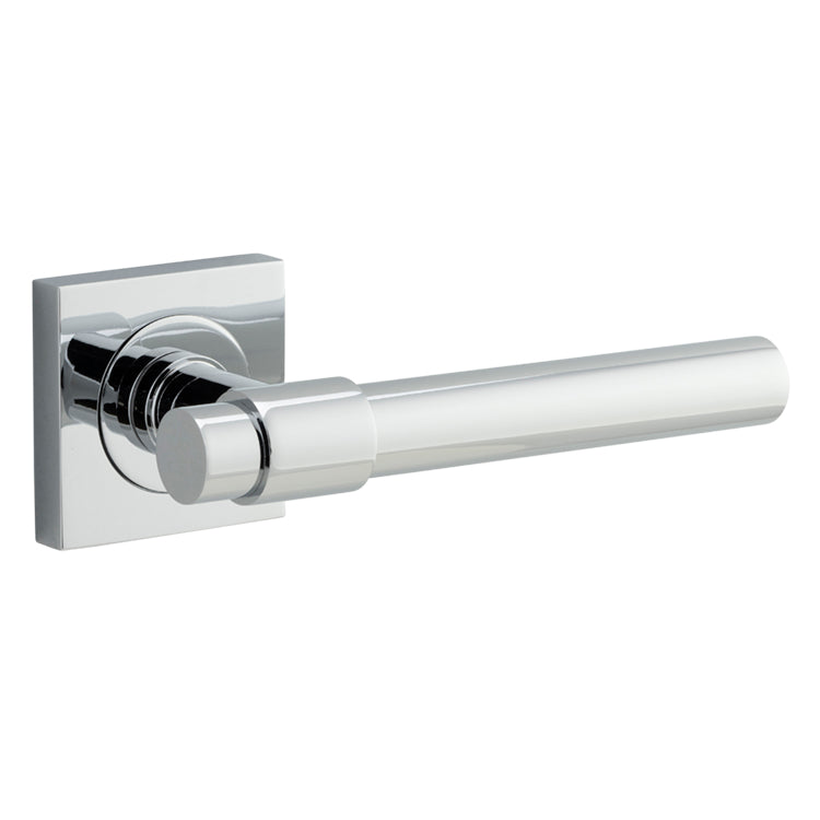 Helsinki Lever - Square Rose Polished Chrome