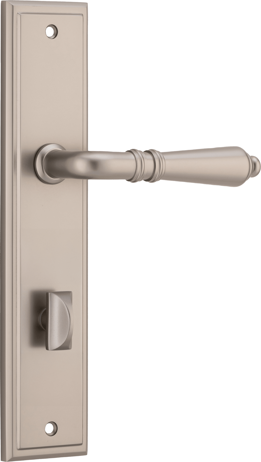 Sarlat Lever - Stepped Backplate Satin Nickel