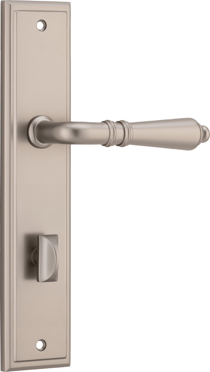 Sarlat Lever - Stepped Backplate Satin Nickel