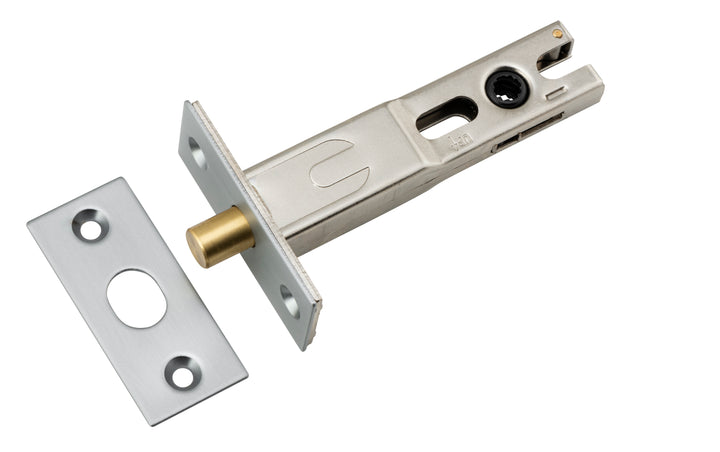 Privacy Bolt - Round - 70mm Backset Brushed Chrome