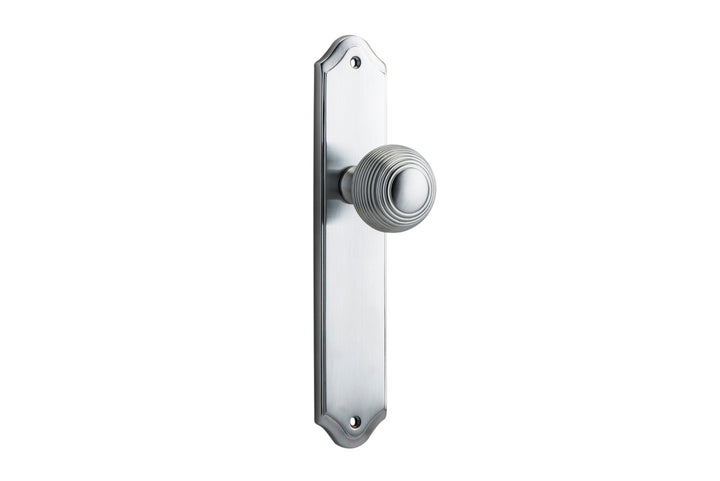Guildford Knob - Shouldered Backplate Brushed Chrome